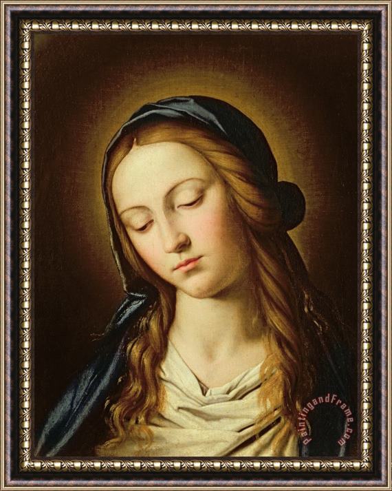 Il Sassoferrato Head of the Madonna Framed Painting