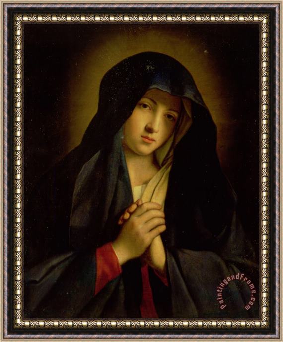 Il Sassoferrato The Madonna in Sorrow Framed Painting