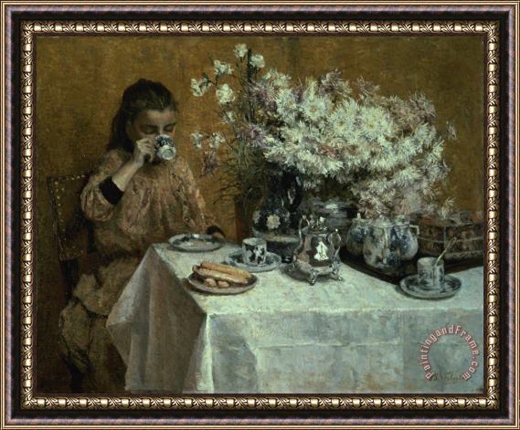 Isidor Verheyden Afternoon Tea Framed Painting