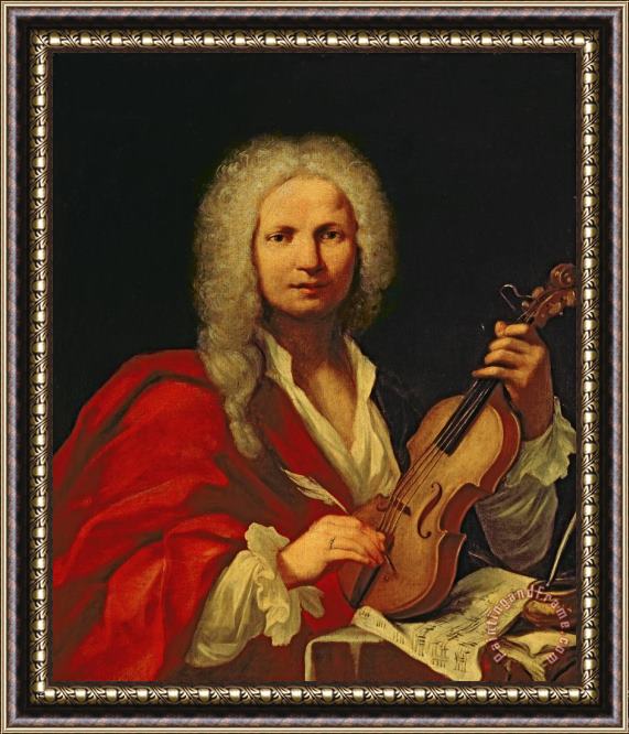 Italian School Portrait Of Antonio Vivaldi Framed Painting