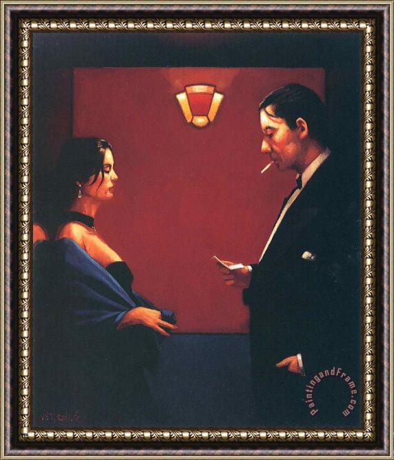 Jack Vettriano A Letter of Consequence Ii Framed Painting