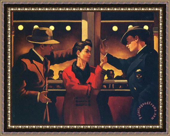 Jack Vettriano Cleo And The Boys Ii Framed Painting