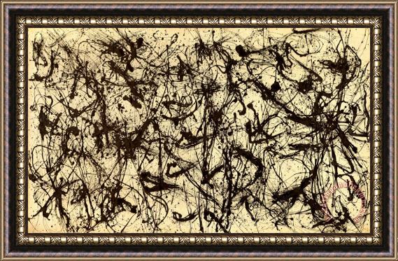 Jackson Pollock No 32 C 1950 Framed Print