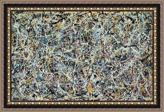 Jackson Pollock Number 1 Framed Painting