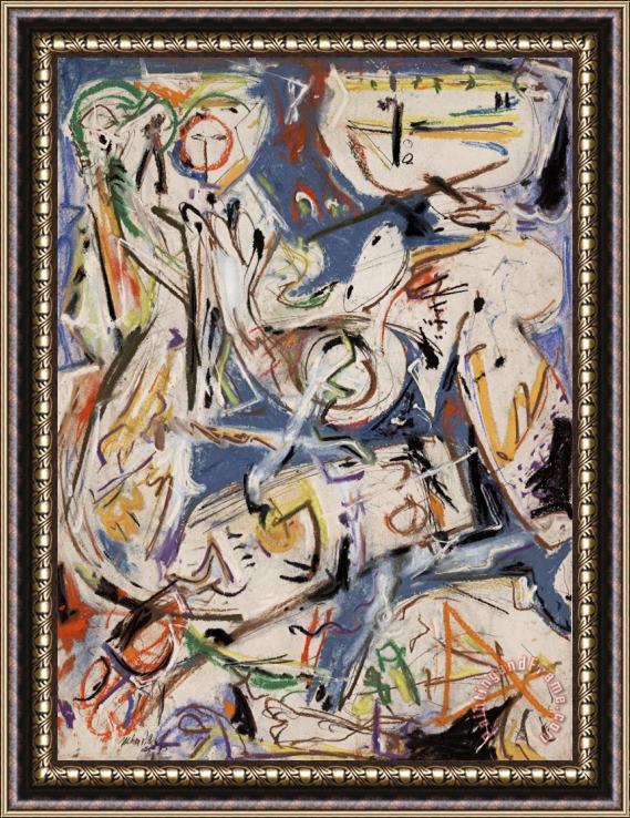 Jackson Pollock Untitled 1945 Framed Print