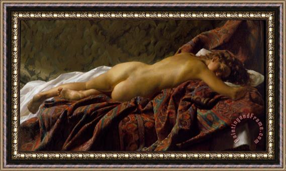 Jacob Collins Reclining Nude Framed Print