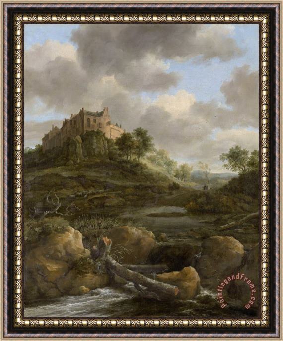 Jacob Isaacksz. Van Ruisdael Bentheim Castle Framed Print