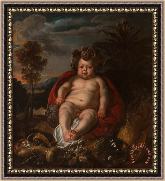 Jacob Jordaens Bacchus As a Child Framed Painting