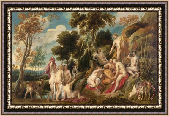 Jacob Jordaens Marsyas Ill Treated by The Muses Framed Painting