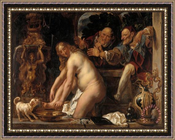 Jacob Jordaens Susanna And The Elders Framed Painting
