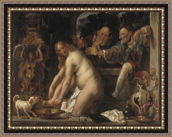Jacob Jordaens The Elder Susanna And The Elders Framed Painting