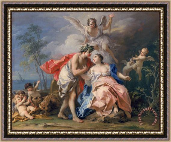 Jacopo Amigoni Bacchus and Ariadne Framed Painting