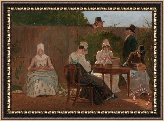 Jacques-Laurent Agasse The Chalon Family in London Framed Print
