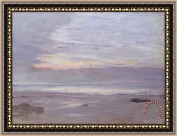 James Abbott McNeill Whistler Crepuscule in Opal, Trouville Framed Print