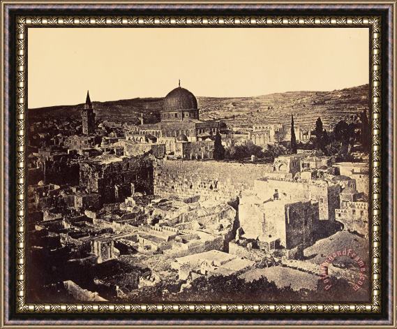 James Robertson  Mount Moriah And The Mosk of Omar Framed Print