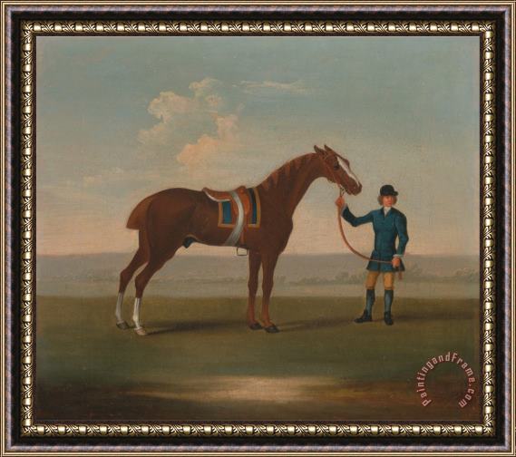 James Seymour One of Four Portraits of Horses a Chestnut Horse Framed Print