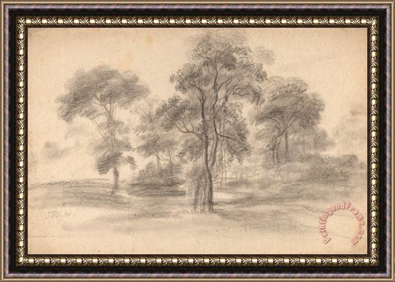 James Ward Landscape with Trees Framed Painting