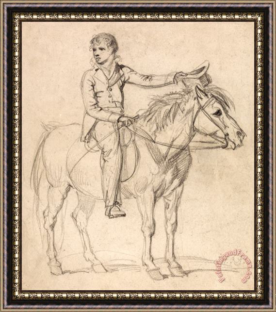 James Ward Lord Stanhope (later Earl of Chesterfield) As a Boy, Riding a Pony Framed Print