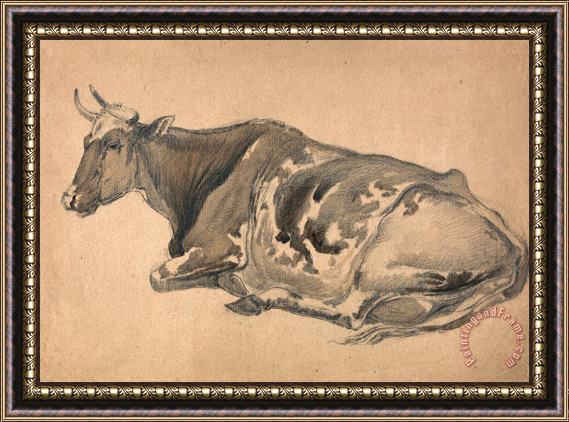 James Ward Study of a Cow Framed Painting