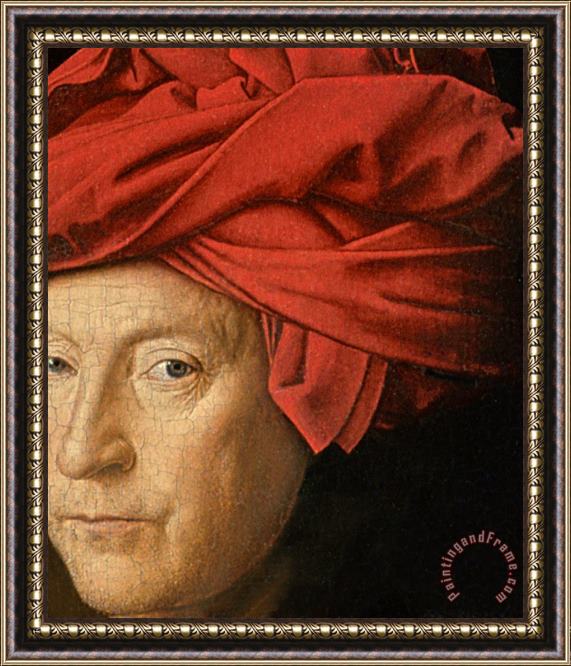Jan van Eyck Portrait of a Man Framed Painting