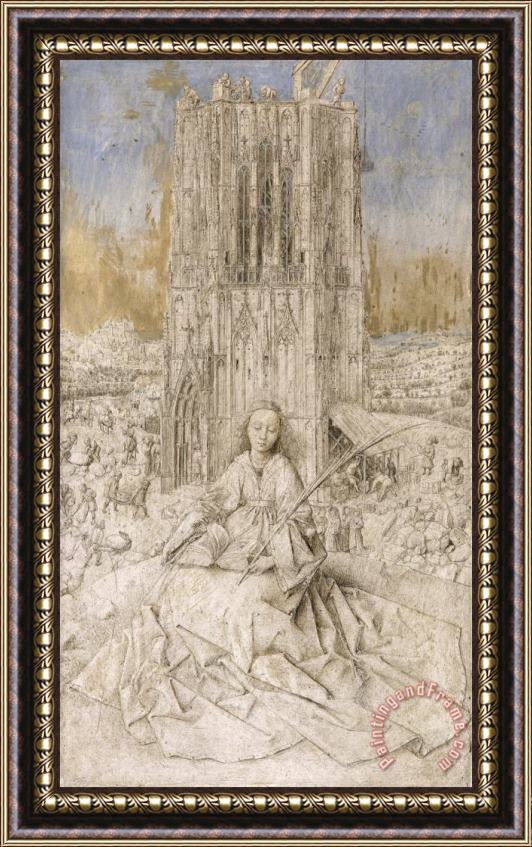 Jan van Eyck Saint Barbara Framed Print