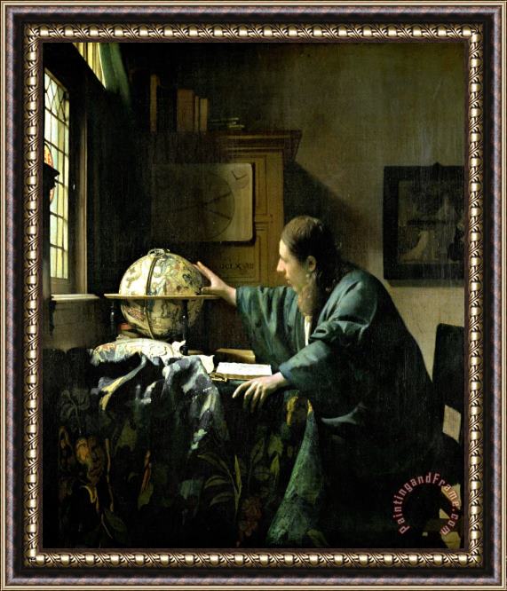 Jan Vermeer The Astronomer Framed Painting
