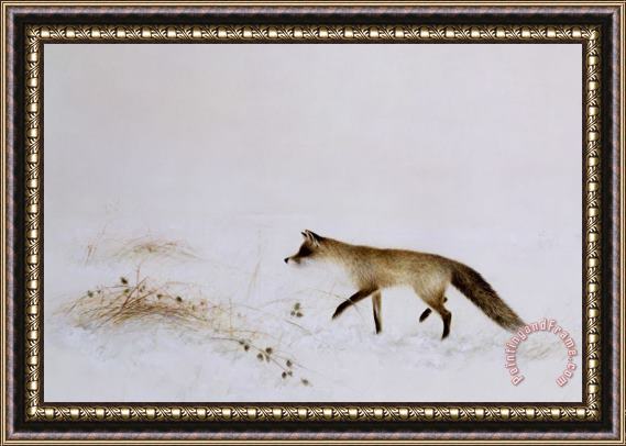 Jane Neville Fox in Snow Framed Painting