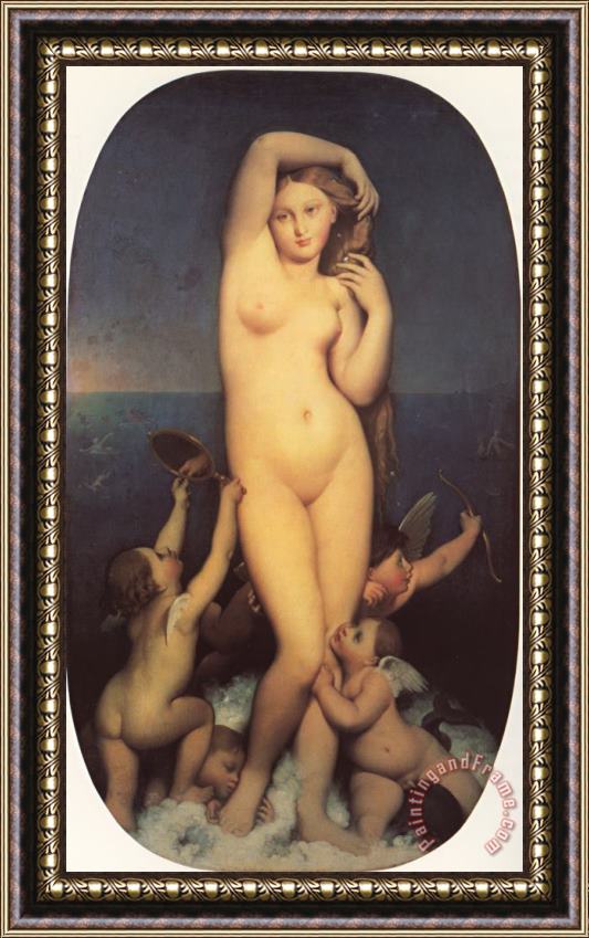 Jean Auguste Dominique Ingres Venus Anadyomene Framed Painting