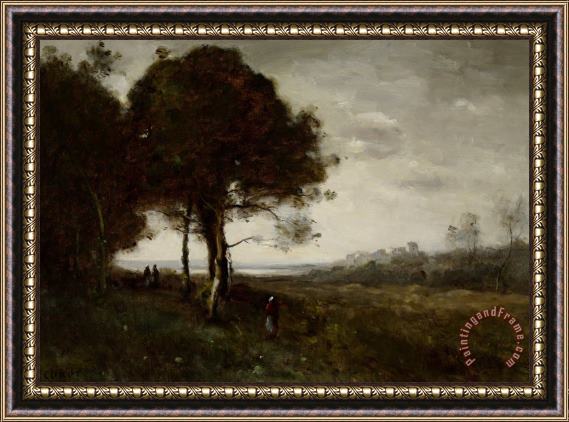 Jean Baptiste Camille Corot Landscape Framed Print