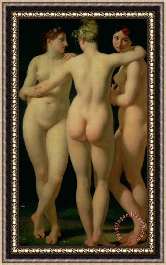 Jean-Baptiste Regnault The Three Graces Framed Painting