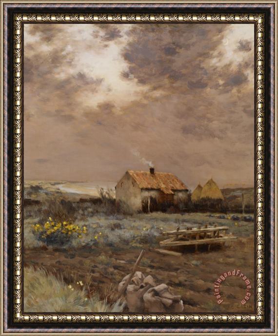Jean-Charles Cazin Landscape Framed Painting