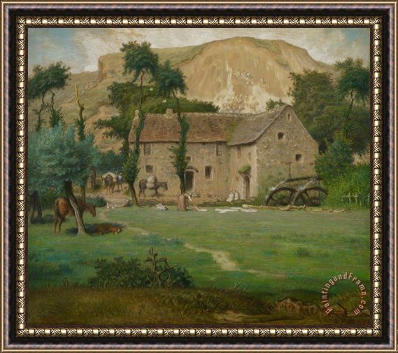 Jean-Francois Millet The Farm House Framed Painting