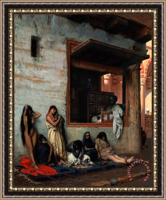 Jean Leon Gerome The Slave Market Framed Painting