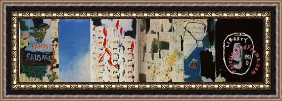 Jean-michel Basquiat Brother S Sausage Framed Print