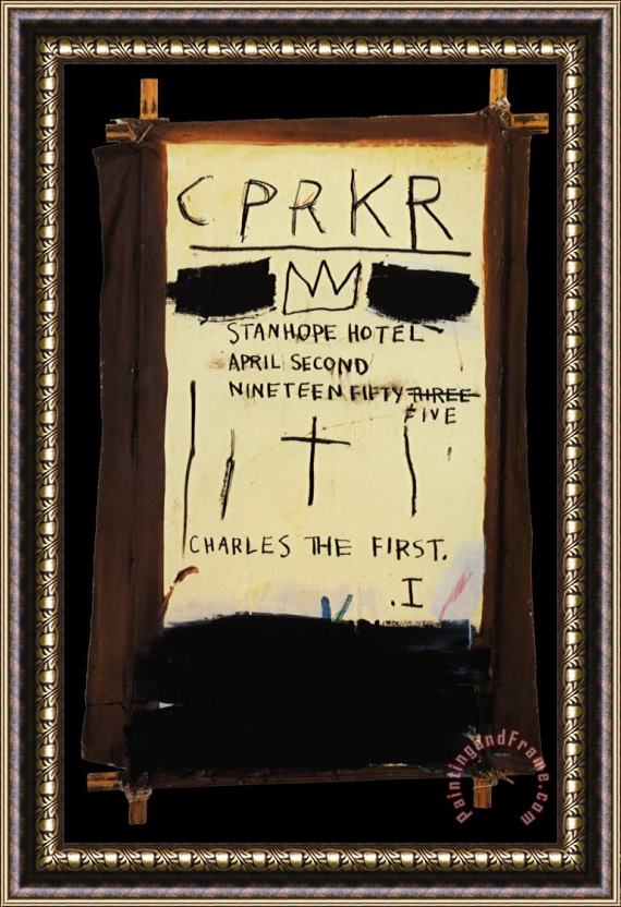 Jean-michel Basquiat Cprkr Framed Print
