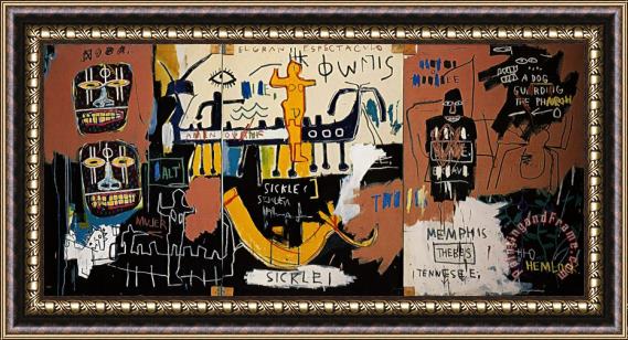 Jean-michel Basquiat The Nile Framed Painting