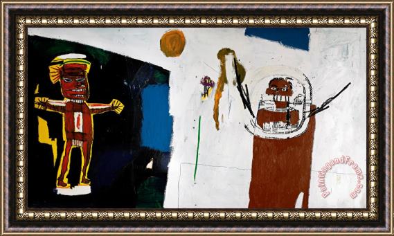 Jean-michel Basquiat Water Worshipper Framed Print
