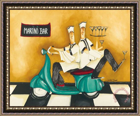 Jennifer Garant Martini Bar Framed Painting