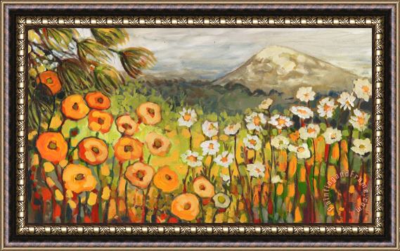 Jennifer Lommers A Mountain View Framed Painting