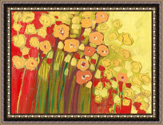 Jennifer Lommers Meadow in Bloom Framed Painting