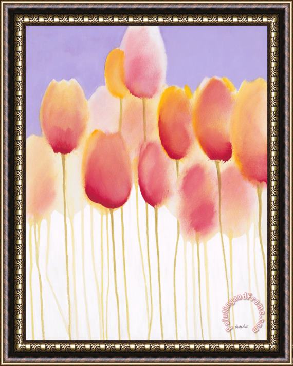 Jerome Lawrence Tulips are People IX Framed Painting