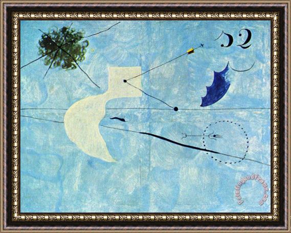 Joan Miro Siesta Framed Painting
