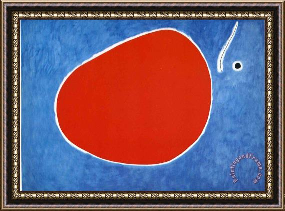 Joan Miro The Flight of The Dragonfly in Front of The Sun Framed Painting