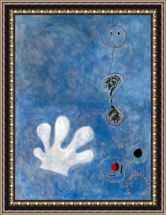 Joan Miro The White Glove, 1925 Framed Print