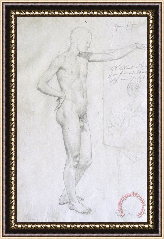 Johann Evangelist Scheffer von Leonhartshof Handsome Boy Framed Print