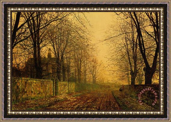 John Atkinson Grimshaw The Sere And Yellow Leaf Framed Print
