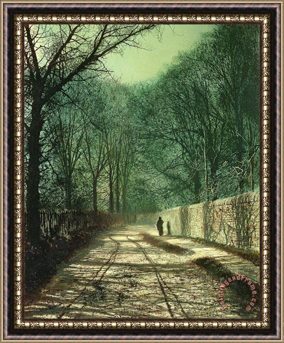 John Atkinson Grimshaw Tree Shadows in the Park Wall Framed Painting