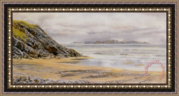 John Brett Caldy Island Framed Painting