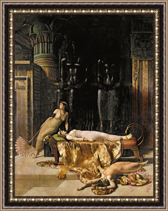 John Collier The Death of Cleopatra Framed Print