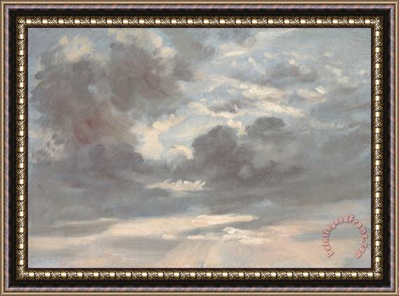 John Constable Cloud Study: Stormy Sunset Framed Painting